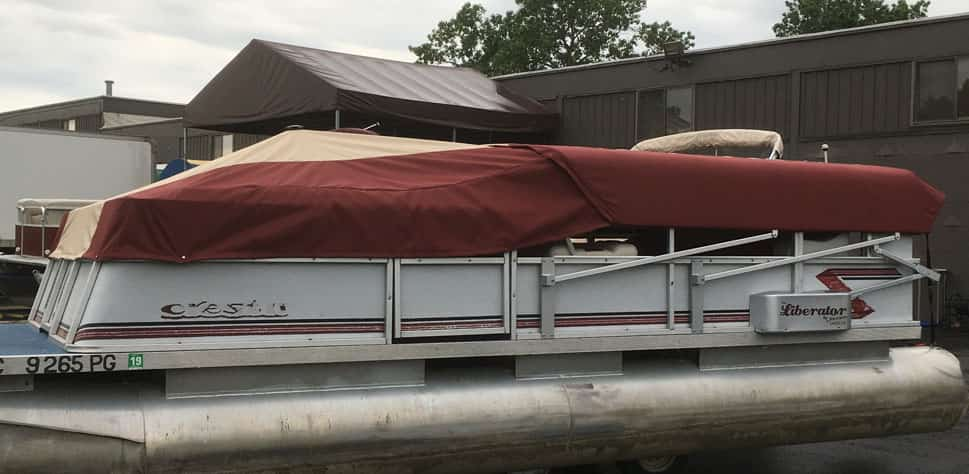 Pontoon Boat with Cover